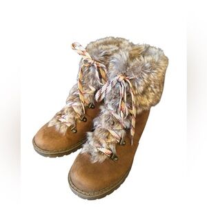 Universal Thread Faux Fur-Lined Boots Size 8.5